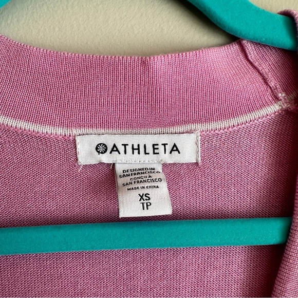 Athleta Pink Lightweight Button Cardigan XS - Picture 2 of 12